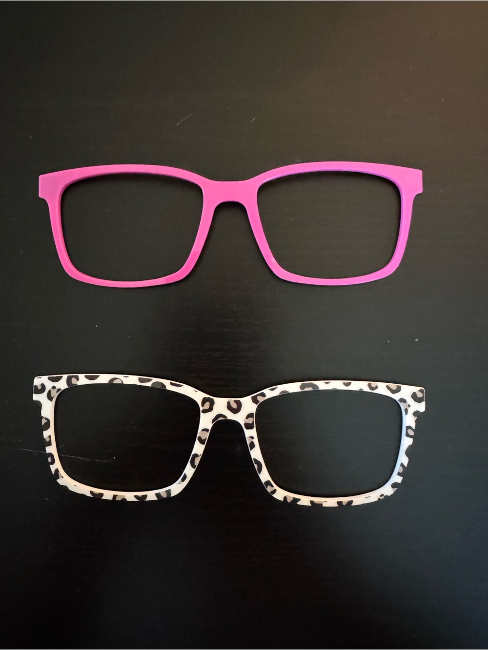 Pair Eyewear Kirby Hot Pink and White Leopard Print Top Frames